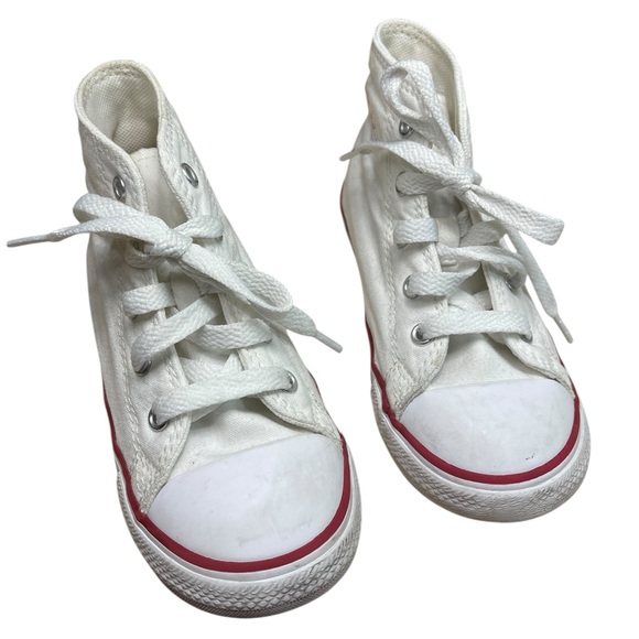 Kids white high top converse infant/toddler size 10 box AO - Picture 1 of 8